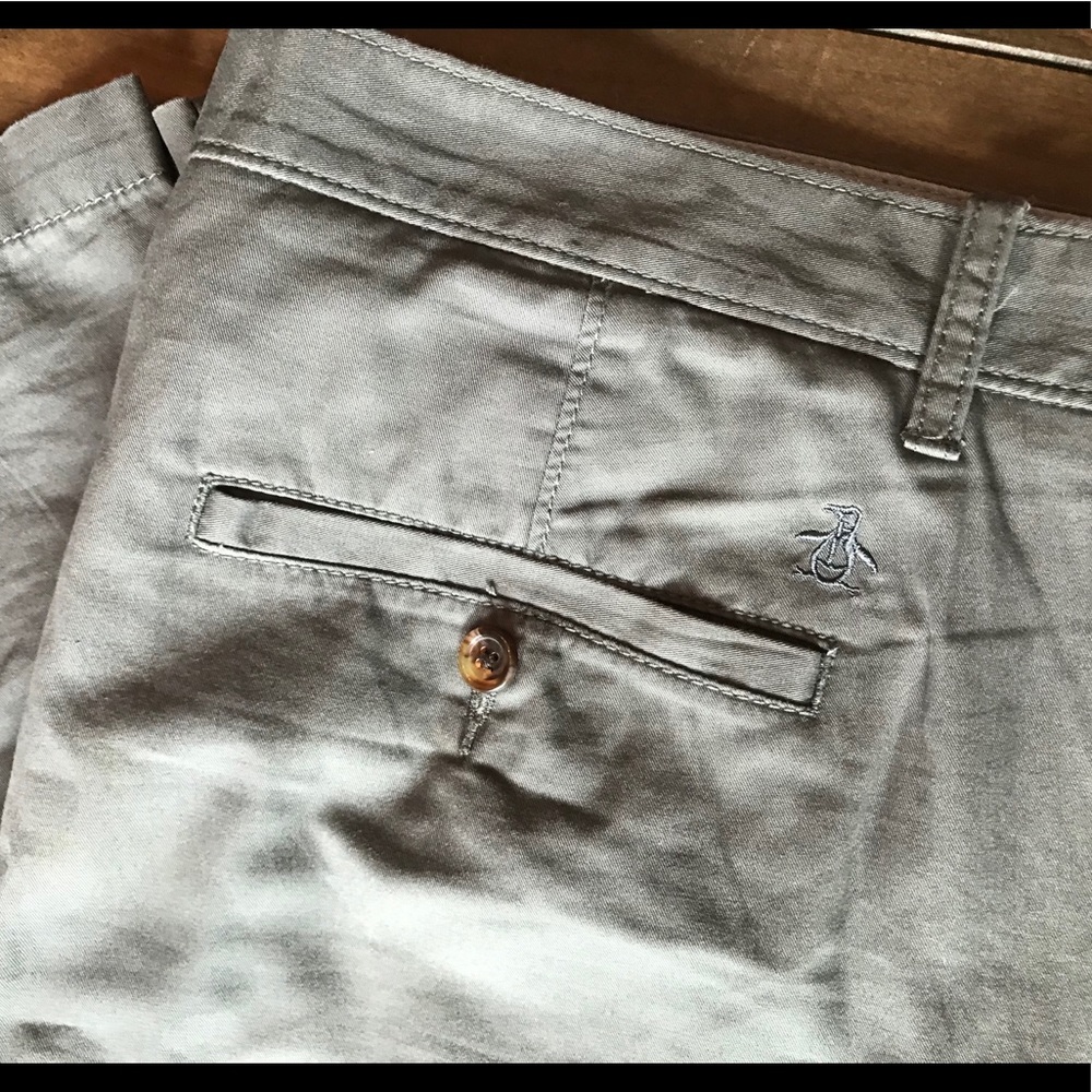 Penguin men’s casual pants gray green 36 x 32